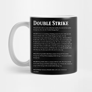 Magic the Gathering - Keyword Double Strike Rules Text Mug